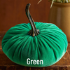 Pumpkin Large Velvet, Fall Mantel Decor, Halloween Table: Emerald