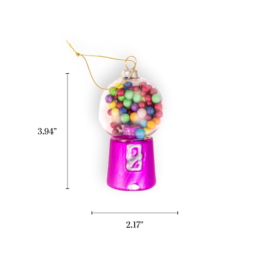 Gumball Machine Glass Ornament