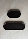 Deco Oval Catchall Tray Large: Cashmere