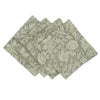 Classic Block Printed Set Of 4 Table Napkin - Manikarnika: 12x12