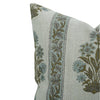 Block Print Boho Thick Linen Pillow Cover- Morpankh Border: Thick Linen / One Side Print / 22x22 Inch