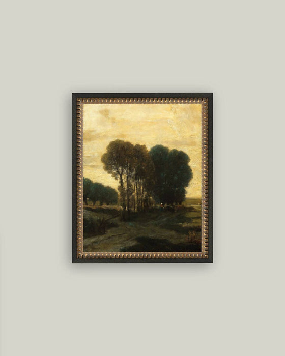 Clump of Trees Framed Antique Art