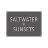 Saltwater + Sunsets Canvas Flag