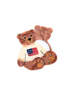 Hand-painted Americana Teddy Compact Mirror | Eco-Friendly