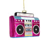 Pink Boombox Christmas Ornament