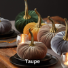 Pumpkin Small Velvet, Valentine's mantel, Autumn table, Gift: Emerald
