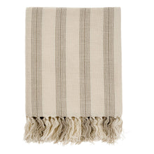  French Stripe Hammam Bath Towel, Stone