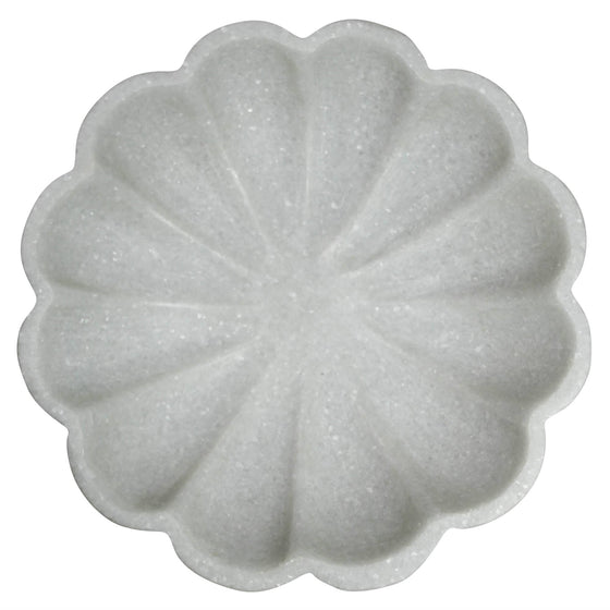 Scalloped Marble Bowl