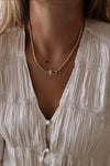 Nova Round Box Chain Necklace: Large