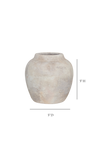 Lucas Light Wash Round Vase Small