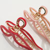 Sabrina Valentine | Large Ribbon Metal Bow Claw Clip : Assorted