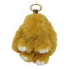 Cut Rabbit Pom Pom Key Chain KC0225-5! (6PC): BEIGE
