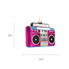 Pink Boombox Christmas Ornament