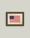 Thirty-Six Star Flag Framed Antique Art: 10x8