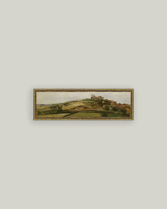 View of Lormes Framed Antique Art