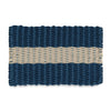 Lobster Rope™ Outdoor Doormat: Navy with Sand Stripe: 24x36