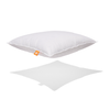 White Goose Feather Cushions: 26" x 26" / Medium