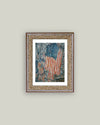 Patriotic Flag Print Framed Antique Art: 12x16