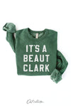 IT'S A BEAUT CLARK Graphic Sweatshirt : HEATHER DUST / L