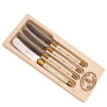  Jean Dubost 4 Spreaders Ivory with Brass