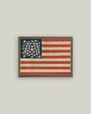 Rustic Flag Framed Antique Art: 15x11