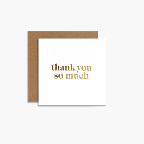 Thank You So Much Card
