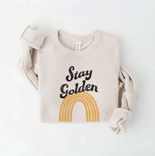  STAY GOLDEN SWEATSHIRT: HEATHER DUST
