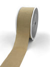 1.5 Inch Taupe Faux Silk Wrinkled Ribbon