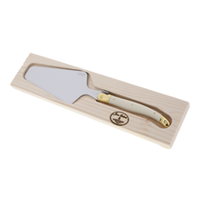  Jean Dubost Ivory & Brass Pie Server