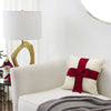 Red Bow Christmas Pillow Cover