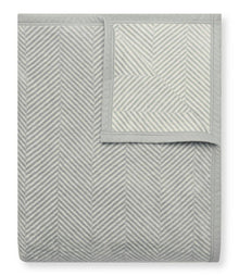  Harborview Herringbone Blanket: Light Grey
