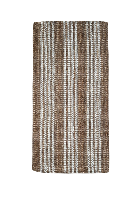 Osbourne Stripe Jute Mats, Runners & Rugs: 100% Jute / 2'6" x 14'