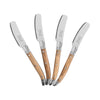 Connoisseur Laguiole 4 Spreaders Olive Wood Handles