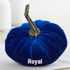 Pumpkin Small Velvet, Valentine's mantel, Autumn table, Gift: Emerald