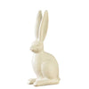 Small Ceramic Sitting Hare- Matte White