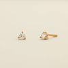 3-prong Stud Earrings