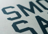 Smooth Sailing Felt Banner: Smooth Sailing Black and White