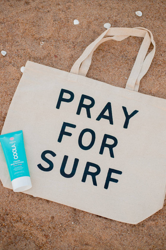 Pray For Surf Beach Bag