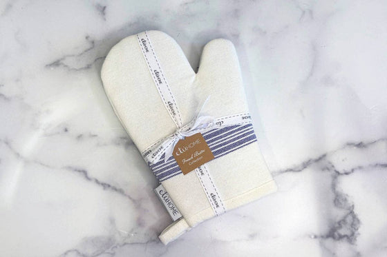 Blue Stripe Oven Mitts