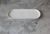 Oval Catchall Tray Large: White