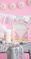 Disco Daisy Van Paper Plate