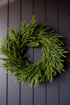 Norfolk Pine Faux Christmas Wreath 24"