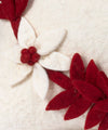 Hand Felted "MERRY Wreath" Christmas Pillow