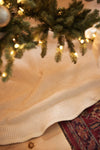 Herringbone Cream Christmas Tree Skirt