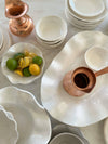 Cream Wavy Serving Bowl