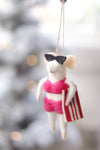 Bikini Bonnie Mouse Holiday Ornament