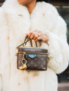 Hand-painted Espresso Martini Bag Charm + Keychain | Eco-Friendly