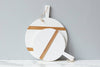 White Round Charcuterie Board: Small