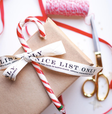  Nice List Christmas Ribbon