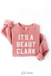 IT'S A BEAUT CLARK Graphic Sweatshirt : HEATHER DUST / L